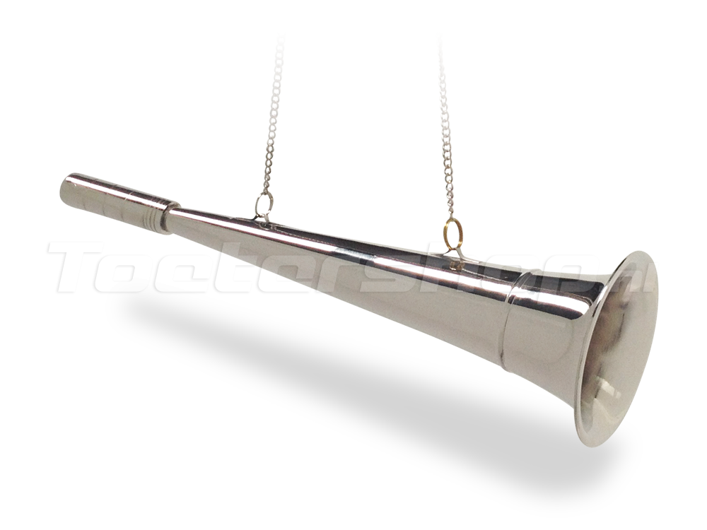 Nickel- oder Nebelhorn mit verchromtem Mundstück - Hupenshop - die Website  für alle Hörner, Hupen, Fanfaren, Glocken, Klingeln und alles, was Lärm  macht